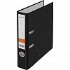 Папка-регистратор Lamark картон,  А4,  50мм, черный мрамор, с металлическим уголком