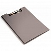 Папка-планшет  А4, пластик 1.2мм, с верхним зажимом, серый