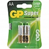 Батарейка GP AA/LR6/MN1500, Super, 1.5V, алкалиновая,  2шт/уп