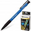 Ручка шариковая автоматическая BRAUBERG Explorer, резиновый упор, 0.7мм, корпус синий, синяя