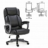 Кресло руководителя BRABIX Premium Favorite EX-577, пружинный блок, рециклированная кожа, черное, BRABIX-NOV