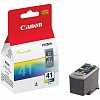 Картридж CANON CL-41 для PIXMA MP140-190/210/220/300/310/450/460, iP1200/1300/1600/1700/1800/1900/2200/2500/2600/6210D/6220D, 155стр, Color