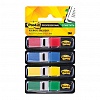 Закладки 3M Post-it Professional 683-4, 11.9х43.2мм, клейкие, пластик, 4 класс.цвета по 35л