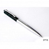 Шариковая ручка Verdie, металлический корпус, хромированная сталь с насечкой, колпачок-тёмно-зеленая эмаль под мрамор, футляр бархат