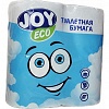 Бумага туалетная JOY Eco, 2-слойная,   4рул/уп, белая, зеленая (БМ7-Д2Б4-60;  БМ7-Д2С4-60)