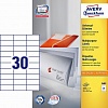 Этикетки самоклеящиеся AVERY-ZWECKFORM 3489, 70х29.7мм, 30шт на листе А4, 100л/уп