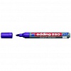 Маркер для доски EDDING 250, круглый наконечник, 1.5-3мм, фиолетовый