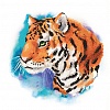 Кристальная (алмазная) мозаика "ФРЕЯ" ALBP-271 постер "Сильный тигр" 30 х 30 см