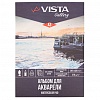 "VISTA-ARTISTA" WCCT-A3 Альбом для акварели 25% хлопок 270 г/м2 A3 29.7 х 42 см склейка с одной стороны 12 л. крупнозернистая
