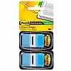 Закладки 3M Post-it Professional 680-BB2, 25.4х43.2мм, клейкие, пластик, 100л, голубые