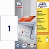 Этикетки самоклеящиеся AVERY-ZWECKFORM 3478, 210х297мм, на листе A4, 100л/уп, белые