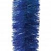 Мишура одноцветная,100мм, длина 2м, синяя