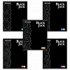 Тетрадь А5 48л, BRAUBERG Black Jack, обложка мелованный картон, скрепка, ассорти, клетка