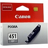Картридж CANON CLI-451GY для MG7540,7140, iP8740, 332стр, Grey (6527B001)