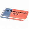 Ластик BRAUBERG Ultra, 42х14х8мм, скошенный, натуральный каучук, красно-синий