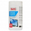 Салфетки BURO для чистки экранов и оптики, туба, 100шт/уп