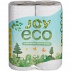 Полотенце бумажное рулонное JOY eco, 2-слойное, 2шт/уп, белое (ПМ7-Д2Б2-110)