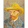 Кристальная (алмазная) мозаика "ФРЕЯ" MET-ALPD-027 на подрамнике "Автопортрет в соломенной шляпе, Винсент ван Гог" 30 х 40 см