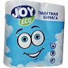 Бумага туалетная JOY Eco, 2-слойная, 4рул/уп, белая, зеленая (БМ7-Д2Б4-60; БМ7-Д2С4-60)