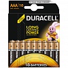 Батарейка DURACELL AAA/LR03/MN2400, 1.5V, Basic/Plus, алкалиновая, 18шт/уп
