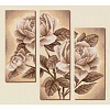 Набор для вышивания "PANNA"  C-1894   "Триптих с розами" 29.5  х 27  см