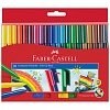 Фломастеры Faber-Castell Connector, 20цв, соединяемые колпачки, корпус круглый, в картонной коробке