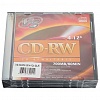 Перезаписываемый компакт-диск CD-RW VS 700МБ, 80мин, 4-12x, Slim Case, 5шт/уп