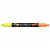 Маркер текстовыделитель PENTEL SLW8-GF Twin Checker, 1-3.5мм, двуцветный, желтый-оранжевый