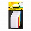 Закладки 3M Post-it Professional 686-F1, 50.8х38мм, клейкие, пластик, усиленные, для файлов, 4 цвета по 6л