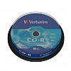 Записываемый компакт-диск в боксе CD-R VERBATIM 700МБ, 80мин, 52x, 10шт/уп, DL (43437)