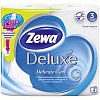 Бумага туалетная ZEWA DELUXE, 3-слойная, 4рул/уп, белая / снежинка (3228)