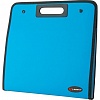 Папка-портфель на 13 отделений Lamark, А4, пластик, с вырубной ручкой, на кнопках, синяя
