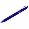 Ручка гелевая автоматическая PILOT Frixion Clicker BLRT-FR7, резиновый упор, 0.35/0.7мм, стираемые чернила, синяя