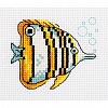 "Klart" набор для вышивания 8-459 "Рыба-бабочка" 10 х 8.5 см