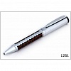 Шариковая ручка Verdie, металл, корпус ткань шотландка, колпачок сталь, в футляре