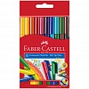 Фломастеры Faber-Castell Connector, 10цв, соединяемые колпачки, корпус круглый, в картонной коробке