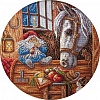 Набор для вышивания "PANNA"  SO-1128   "Домовой-покровитель домашних животных" 24  х 24  см