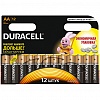 Батарейка DURACELL AA/LR6/MN1500, 1.5V, Basic, алкалиновая, 12шт/уп