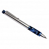 Ручка шариковая VERDIE Ascot, металлическая, матовая, хромированный клип и наконечник, синяя акриловая вставка, футляр дерево