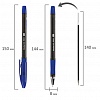 Ручка шариковая BRAUBERG Model-XL PRO, резиновый упор, масляная, 0.25/0.5мм, синяя