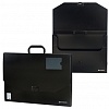 Папка-портфель на  1 отделение BRAUBERG, А3, 445х310х30мм, пластик, черная