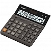 Калькулятор настольный 16 разр. CASIO DH-16-BK, двойное питание, 151x32x159мм, черный