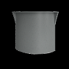 Стойка ресепшен угловая RIVA 950х950х1150мм, радиусный элемент - ХДФ, Серый