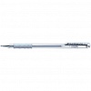 Ручка гелевая PENTEL K118-Z Hybrid gel Grip, резиновый упор, 0.8мм, гибридные чернила, серебристая