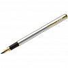 Ручка перьевая Luxor Marvel, 0.8мм, корпус хром/золото, синяя