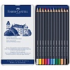 Набор цветных карандашей Faber-Castell Goldfaber, 12цв, корпус круглый, в металлической коробке