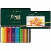 Карандаши цветные художественные Faber-Castell ?Polychromos? 36цв., заточен., метал. Коробка