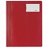 Папка скоросшиватель DURABLE 2500-03, А4, с карманом для визитки, красная