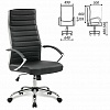 Кресло руководителя BRABIX Style EX-528, экокожа, хром, черное