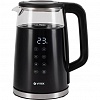 Чайник электрический Vitek VT-8827 1.7л. 2200Вт черный корпус: стекло/металл